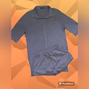 Short and Button Down Matching Set
